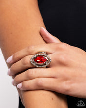 Load image into Gallery viewer, Paparazzi Marquise Majesty - Red Ring

