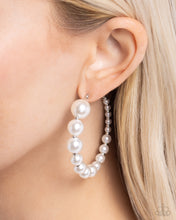 Load image into Gallery viewer, Paparazzi Candidate Class - White Earrings
