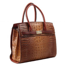 Load image into Gallery viewer, Fashion Faux Crocodile Handbag + Wallet
