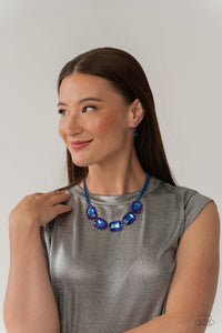 Paparazzi Emerald City Couture - Blue Necklace